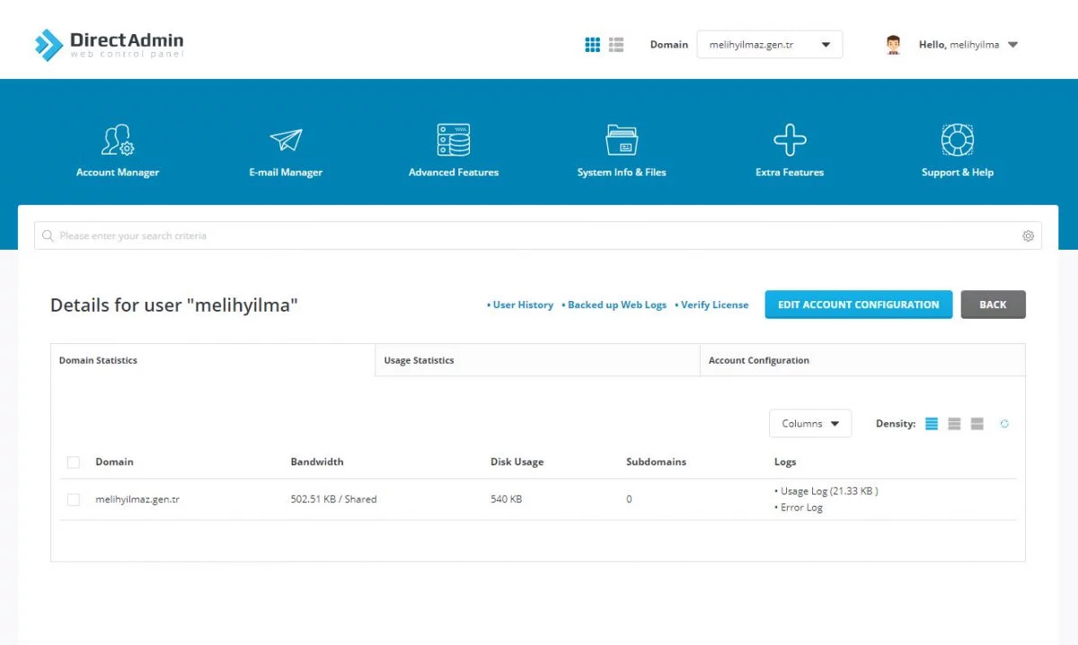 DirectAdmin Nedir?